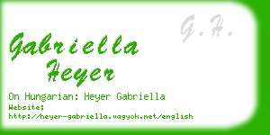 gabriella heyer business card